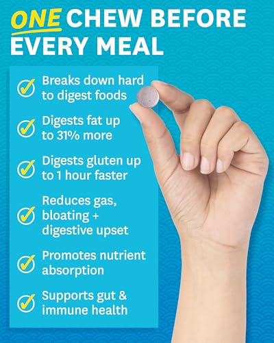 Chewable Digestive Enzymes with Bromelain - Berry Flavor