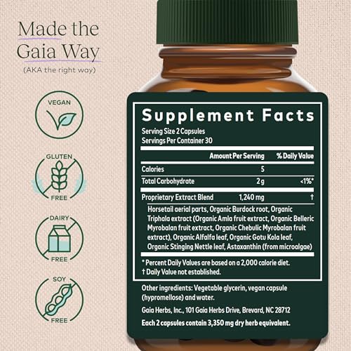 Gaia Herbs Hair, Skin & Nail Support Capsules