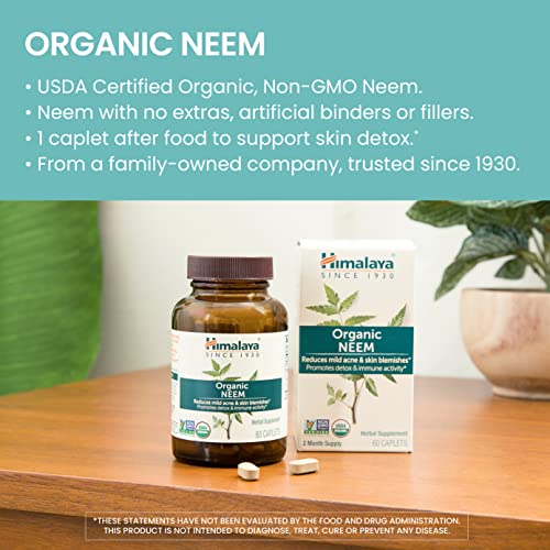 Himalaya Organic Neem Acne Purifying Skin Supplement