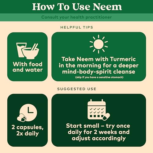 Neem Leaf Capsules for Skin and Immune Support