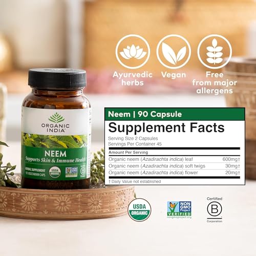 Neem Leaf Capsules for Skin and Immune Support