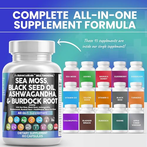 Sea Moss, Black Seed, Ashwagandha & Herbal Blend