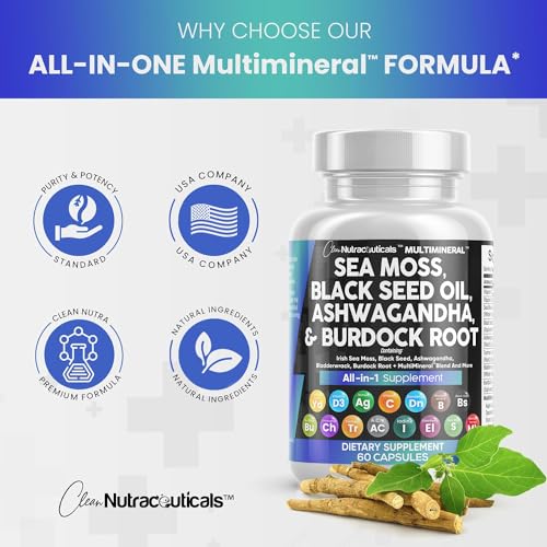 Sea Moss, Black Seed, Ashwagandha & Herbal Blend