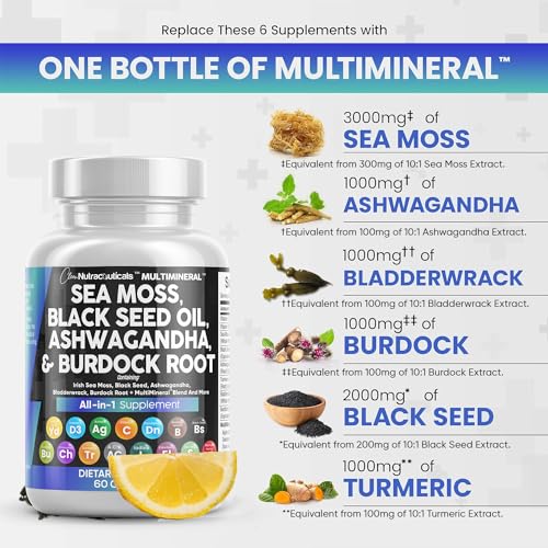 Sea Moss, Black Seed, Ashwagandha & Herbal Blend