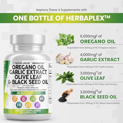Oregano Oil & Garlic Extract for Immune Health