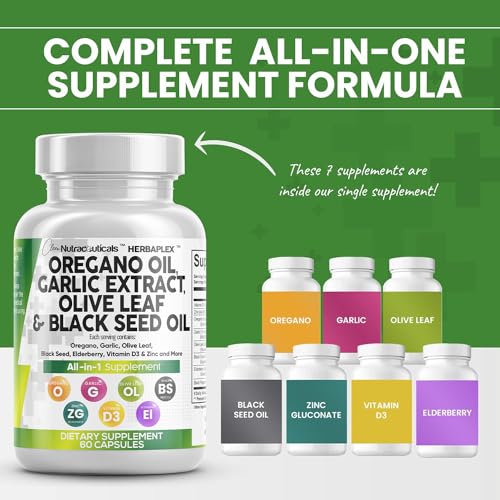 Oregano Oil & Garlic Extract for Immune Health