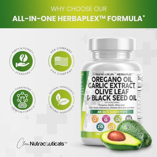 Oregano Oil & Garlic Extract for Immune Health