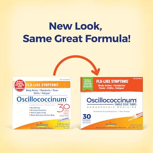 Boiron Oscillococcinum for Flu Symptom Relief - 30 Count