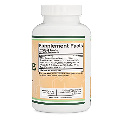 Essential Digestive Enzymes Blend - 800mg Formula