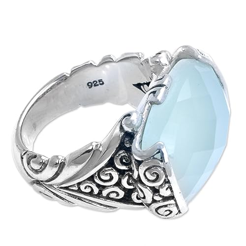 Handmade Sterling Silver Chalcedony Cocktail Ring