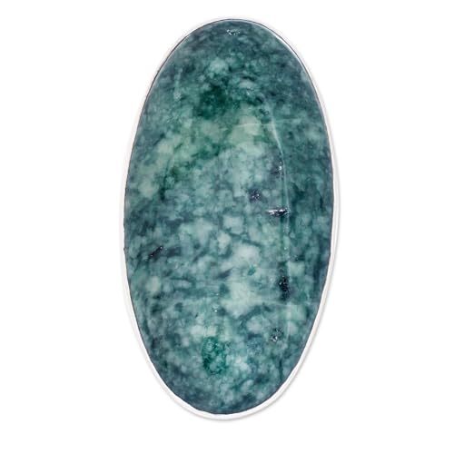 Handmade Jade Cocktail Ring in Sterling Silver