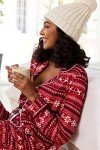 Ekouaer Women's Christmas Pattern Pajamas Set