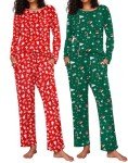 Soft Long Sleeve Pajama Set with Pockets