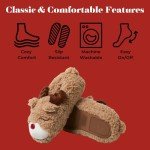 Festive Family Holiday Slippers with Reindeer Design