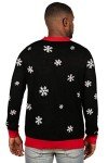 Men's LED Christmas Sweater - Leaky Roof Santa