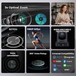 Wireless Conference Camera System with Bluetooth Microphone