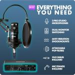 Movo PodKit2A Dual Condenser Microphone Bundle