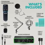 Movo PodKit2A Dual Condenser Microphone Bundle