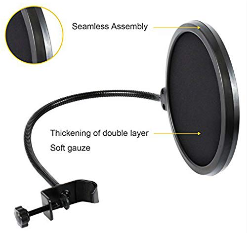 Earamble Round Pop Filter for Studio Microphone