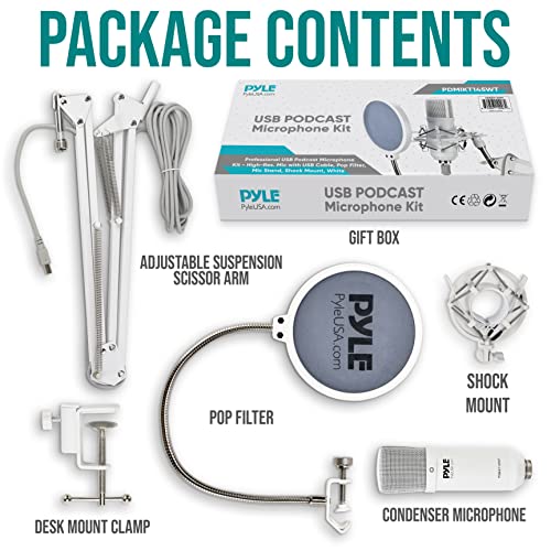 Pyle USB Condenser Microphone Streaming Kit