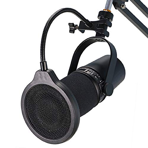MV7 Microphone Pop Filter with Flexible Gooseneck Clip