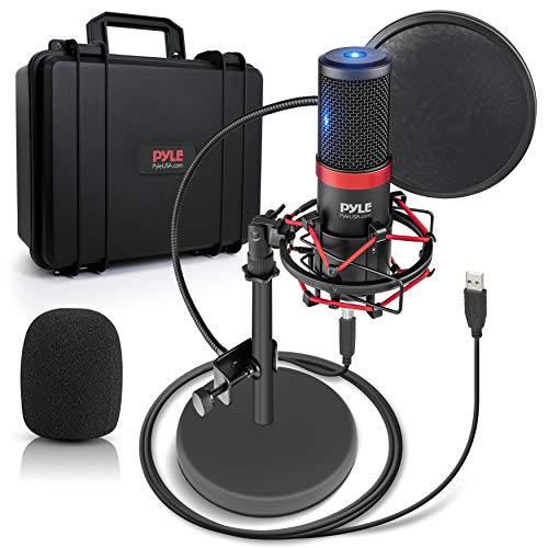 Pyle USB Microphone Podcast Recording Kit