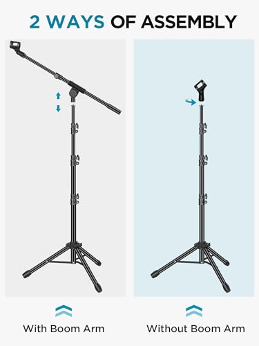 InnoGear Adjustable Boom Arm Mic Stand Kit