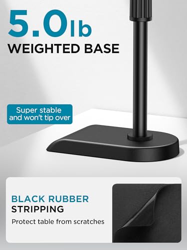 InnoGear Adjustable Desk Microphone Stand with Boom Arm