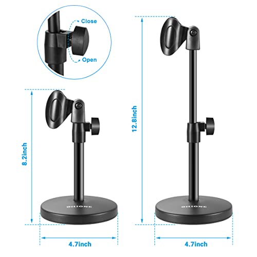 BILIONE Adjustable 3-in-1 Desktop Microphone Stand