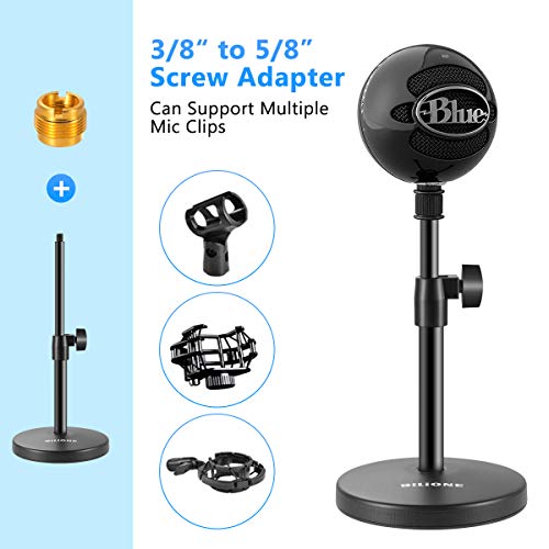 BILIONE Adjustable 3-in-1 Desktop Microphone Stand