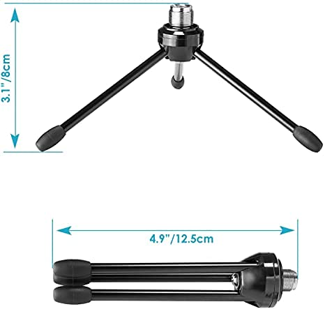 Foldable Tripod Microphone Stand for Podcasts