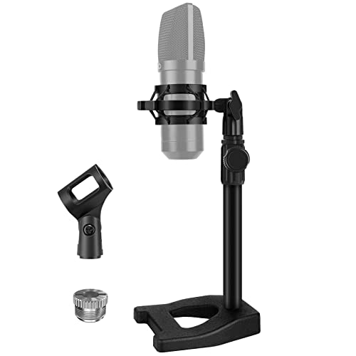 Adjustable Desktop Microphone Stand with Shock Mount