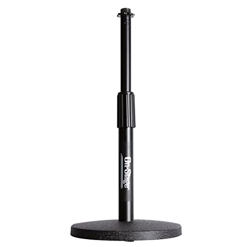Adjustable Desktop Microphone Stand - Black