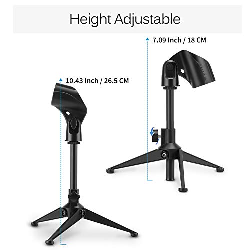 Adjustable Tripod Microphone Stand for Desktop Use