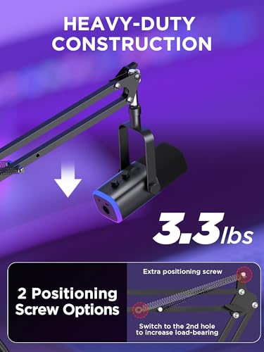 InnoGear Boom Arm Microphone Stand for Various Mics