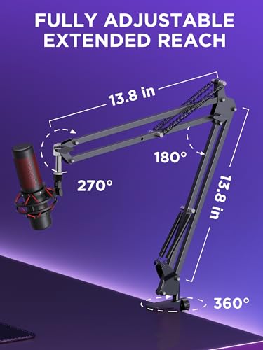 InnoGear Boom Arm Microphone Stand for Various Mics