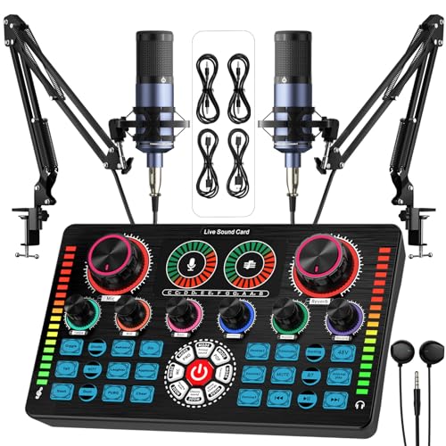 All-in-One Podcast Equipment Bundle with XLR Microphones