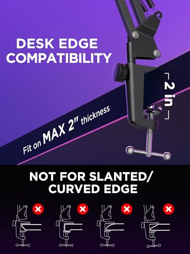 InnoGear Boom Arm Microphone Stand for Various Mics