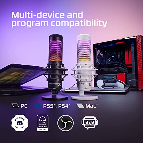 HyperX QuadCast S RGB USB Microphone for Podcasting