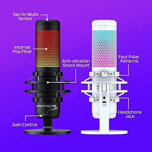 HyperX QuadCast S RGB USB Microphone for Podcasting