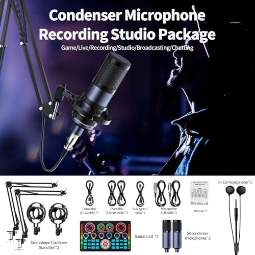 All-in-One Podcast Equipment Bundle with XLR Microphones