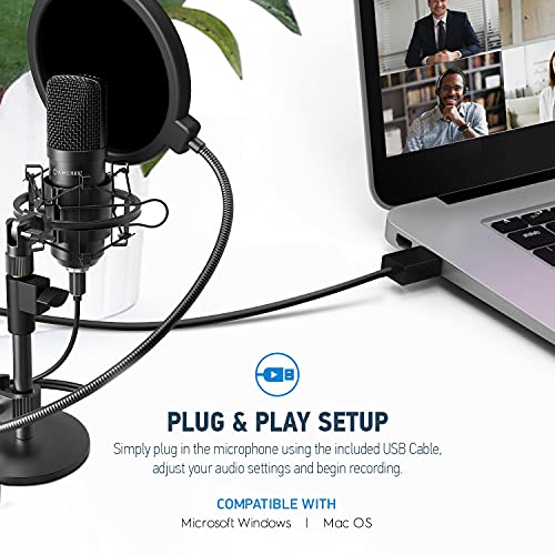 Amcrest USB Podcast Microphone with Accessories