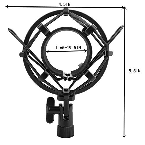 Miwayer Universal Microphone Shock Mount for Condenser Mics