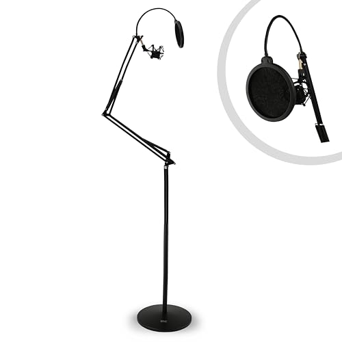 Pyle Microphone Boom Arm with Shock Mount & Filter