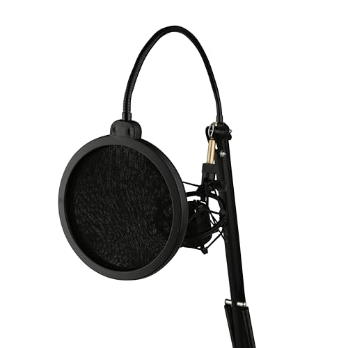 Pyle Microphone Boom Arm with Shock Mount & Filter