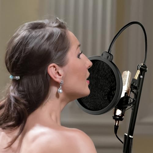 Pyle Microphone Boom Arm with Shock Mount & Filter