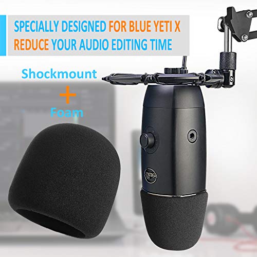 Blue Yeti X Shock Mount with Pop Filter
