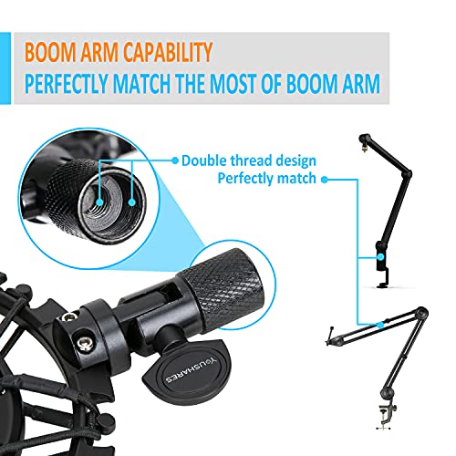 Blue Yeti X Shock Mount with Pop Filter