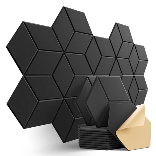 12 Pack Self-Adhesive Acoustic Foam Panels