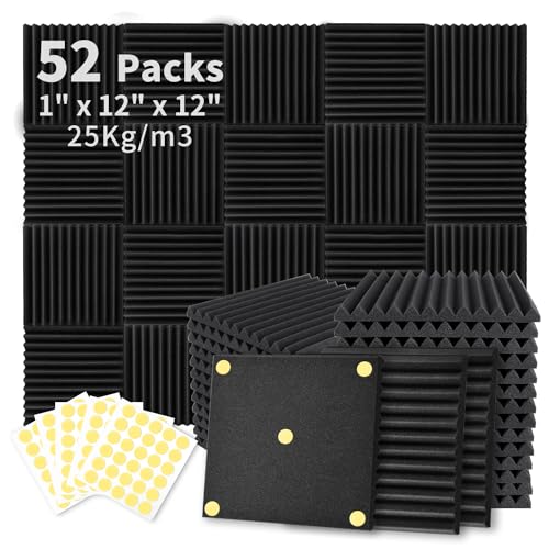Focusound 52 Acoustic Foam Panels for Soundproofing
